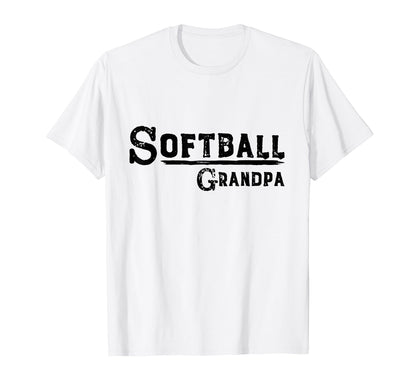 Softball Grandpa Softball Game T-Shirt - Minimalist Print Men Women - T-Shirt, Sweatshirt, Hoodie