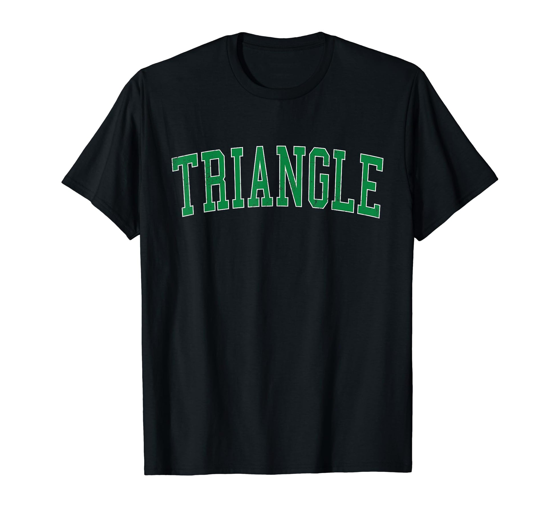 Triangle Va Distressed Green Varsity T-Shirt - Custom Art Print Men Women - T-Shirt, Sweatshirt, Hoodie
