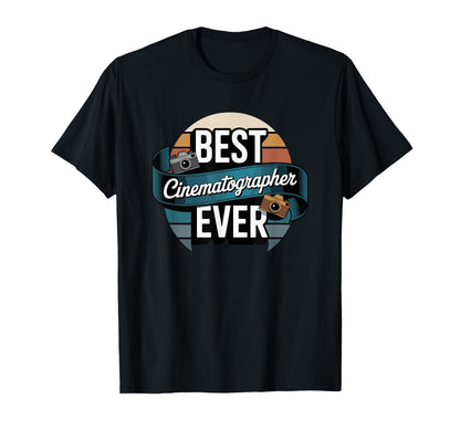 Best Cinematographer Ever Camera T-Shirt - Custom Art Print Men Women - T-Shirt, Sweatshirt, Hoodie