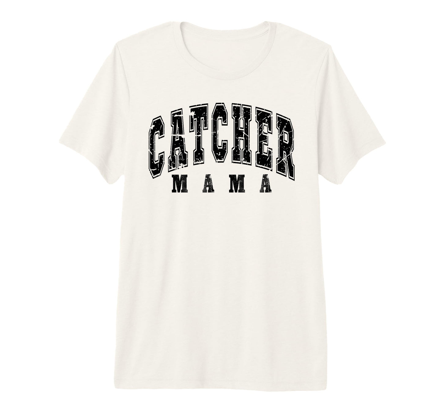 Catcher Mama Baseball Softball Mother T-Shirt - Unique Graphic for Adults - T-Shirt, Sweatshirt, Hoodie