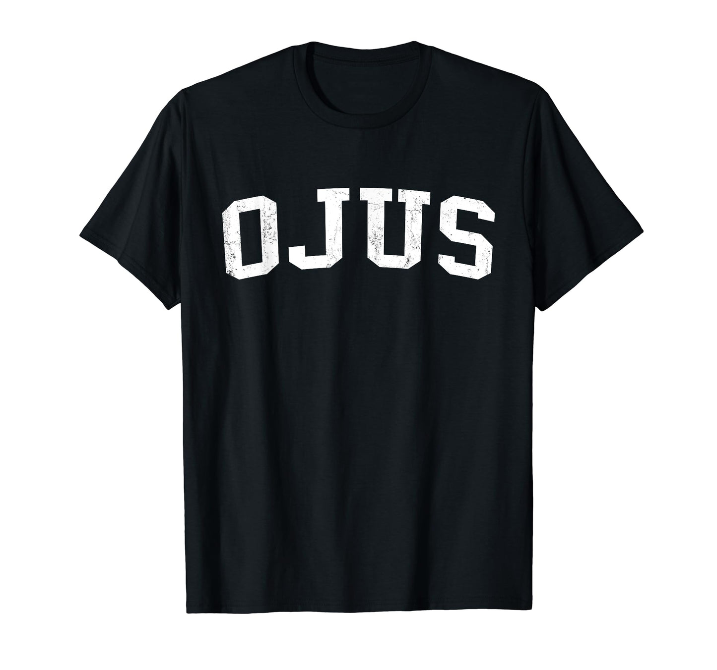 Ojus Fl Distressed White Varsity T-Shirt - Unique Graphic Men Women - T-Shirt, Sweatshirt, Hoodie