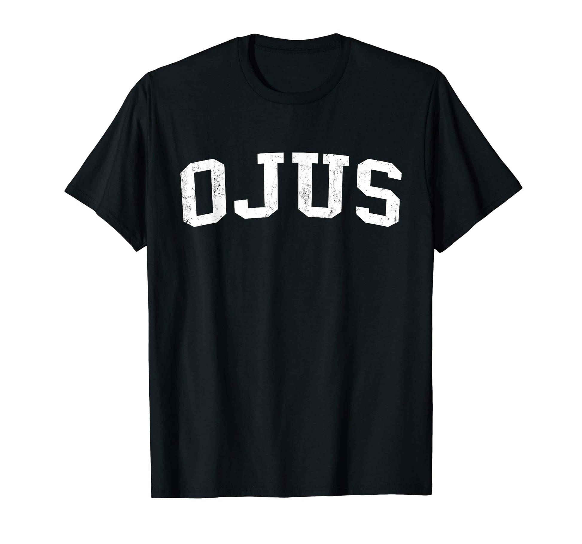Ojus Fl Distressed White Varsity T-Shirt - Unique Graphic Men Women - T-Shirt, Sweatshirt, Hoodie