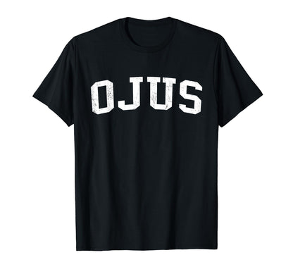 Ojus Fl Distressed White Varsity T-Shirt - Unique Graphic Men Women - T-Shirt, Sweatshirt, Hoodie