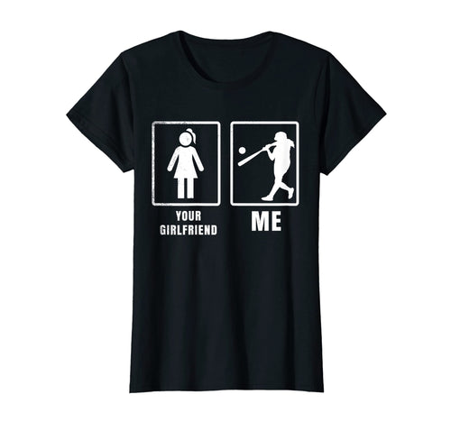 Baseball Player Your Girlfriend And Me T-Shirt - Trendy Graphic for Adults - T-Shirt, Sweatshirt, Hoodie