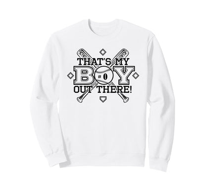 Baseball Mom Dad Thats My Proud Sweatshirt - Novelty Apparel Men Women - T-Shirt, Sweatshirt, Hoodie
