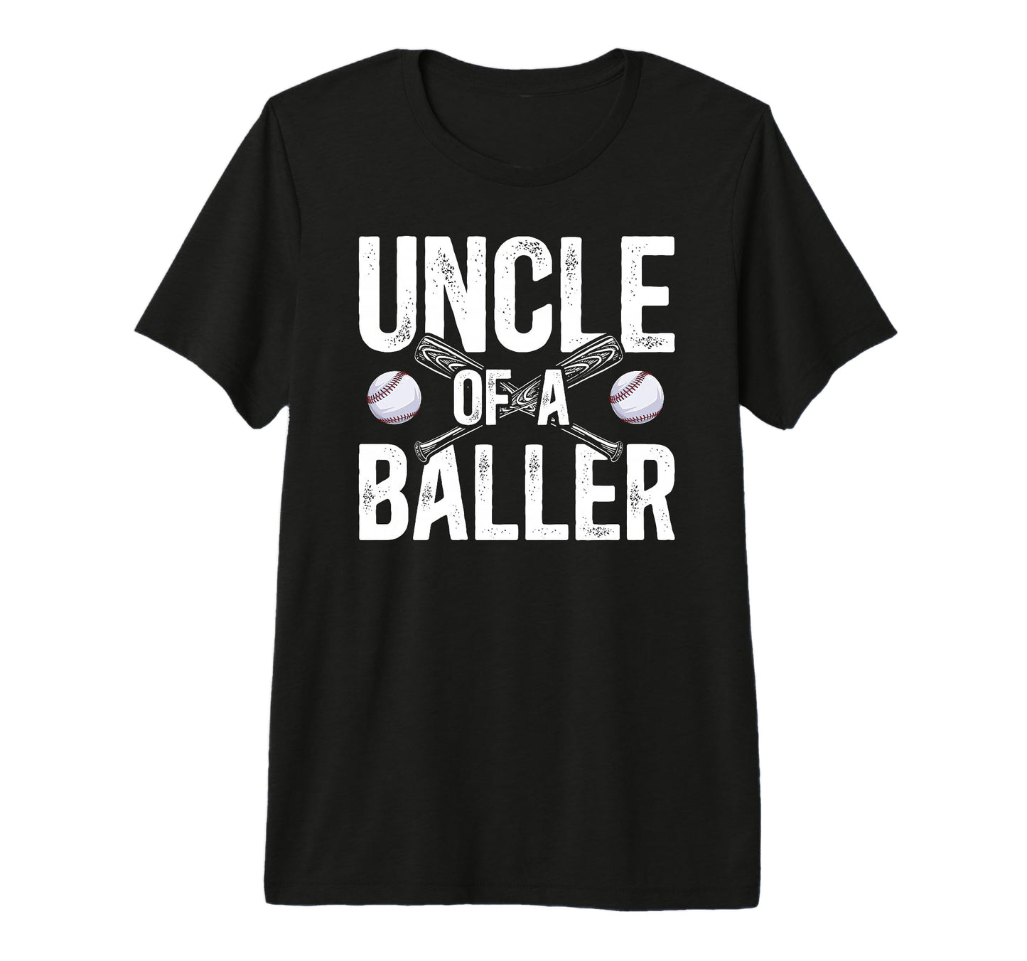 Mens Uncle Baller Baseball Uncle T-Shirt - Minimalist Print Unisex - T-Shirt, Sweatshirt, Hoodie