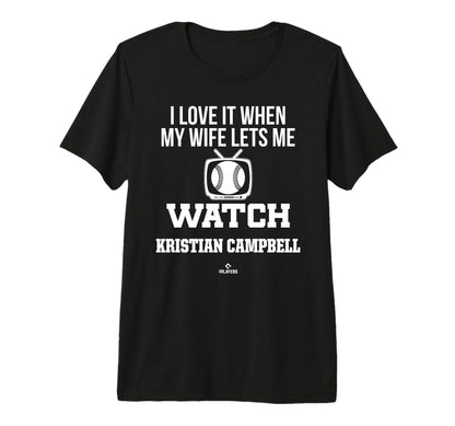 My Wife Lets Me Watch Kristian T-Shirt - Trendy Graphic for Adults - T-Shirt, Sweatshirt, Hoodie