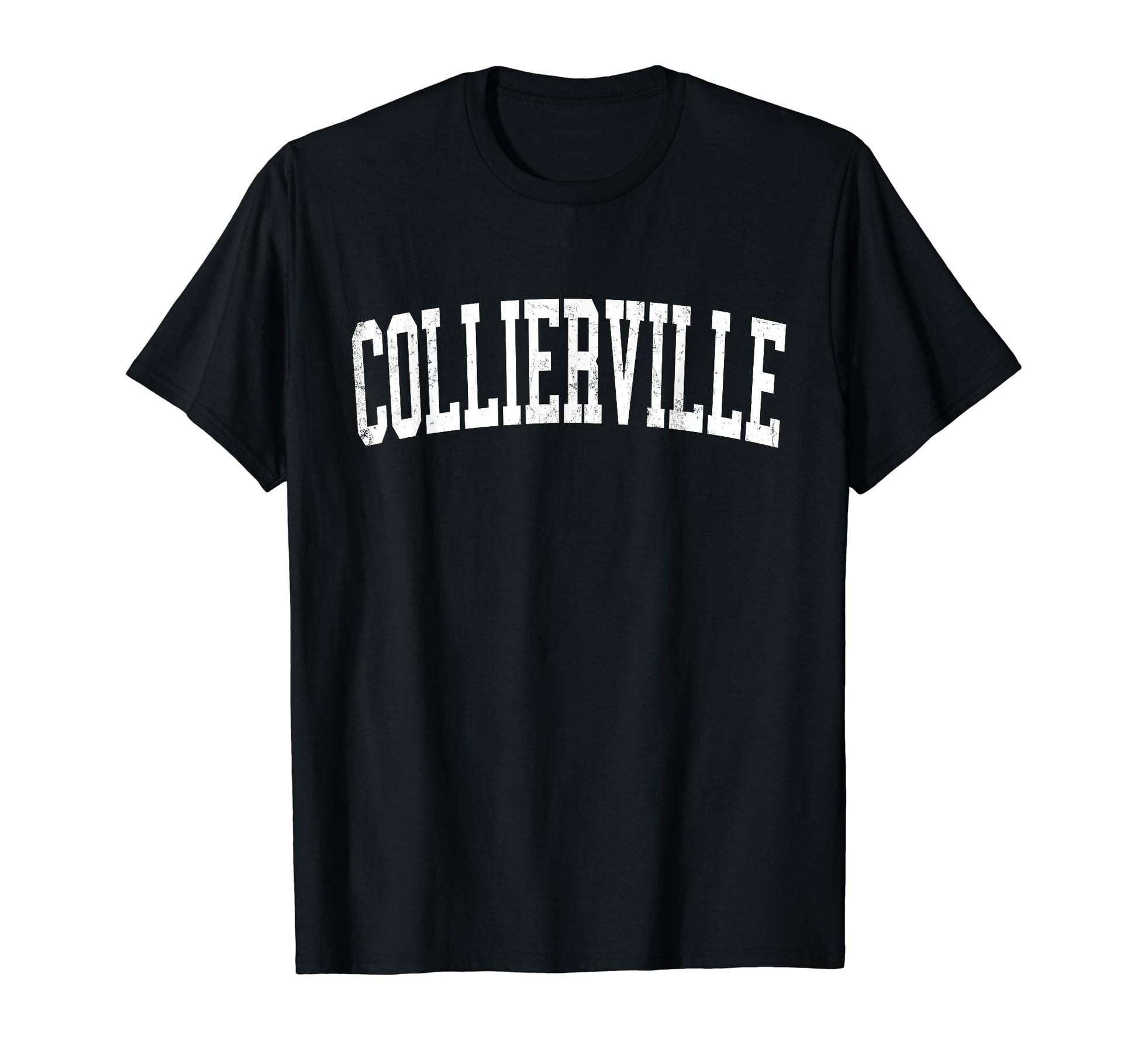 Collierville Tn Distressed White T-Shirt - Trendy Graphic for Adults - T-Shirt, Sweatshirt, Hoodie