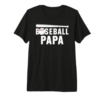 Mens Baseball Papa Proud Grandpa T-Shirt - Casual Everyday Wear for Adults - T-Shirt, Sweatshirt, Hoodie
