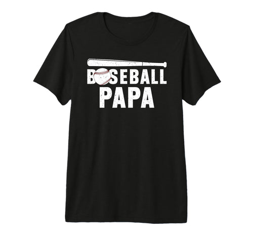 Mens Baseball Papa Proud Grandpa T-Shirt - Casual Everyday Wear for Adults - T-Shirt, Sweatshirt, Hoodie