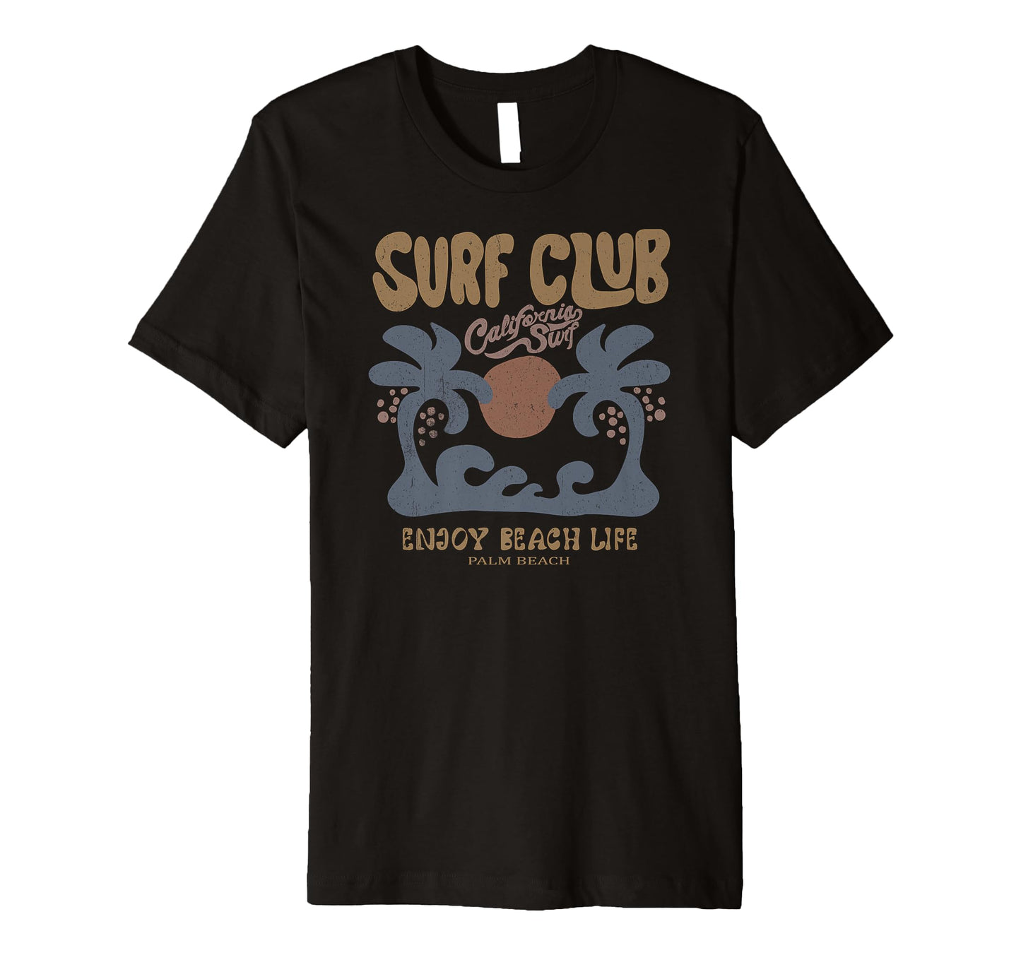 California Surf Club Beach Aesthetic T-Shirt - Custom Art Print Unisex - T-Shirt, Sweatshirt, Hoodie