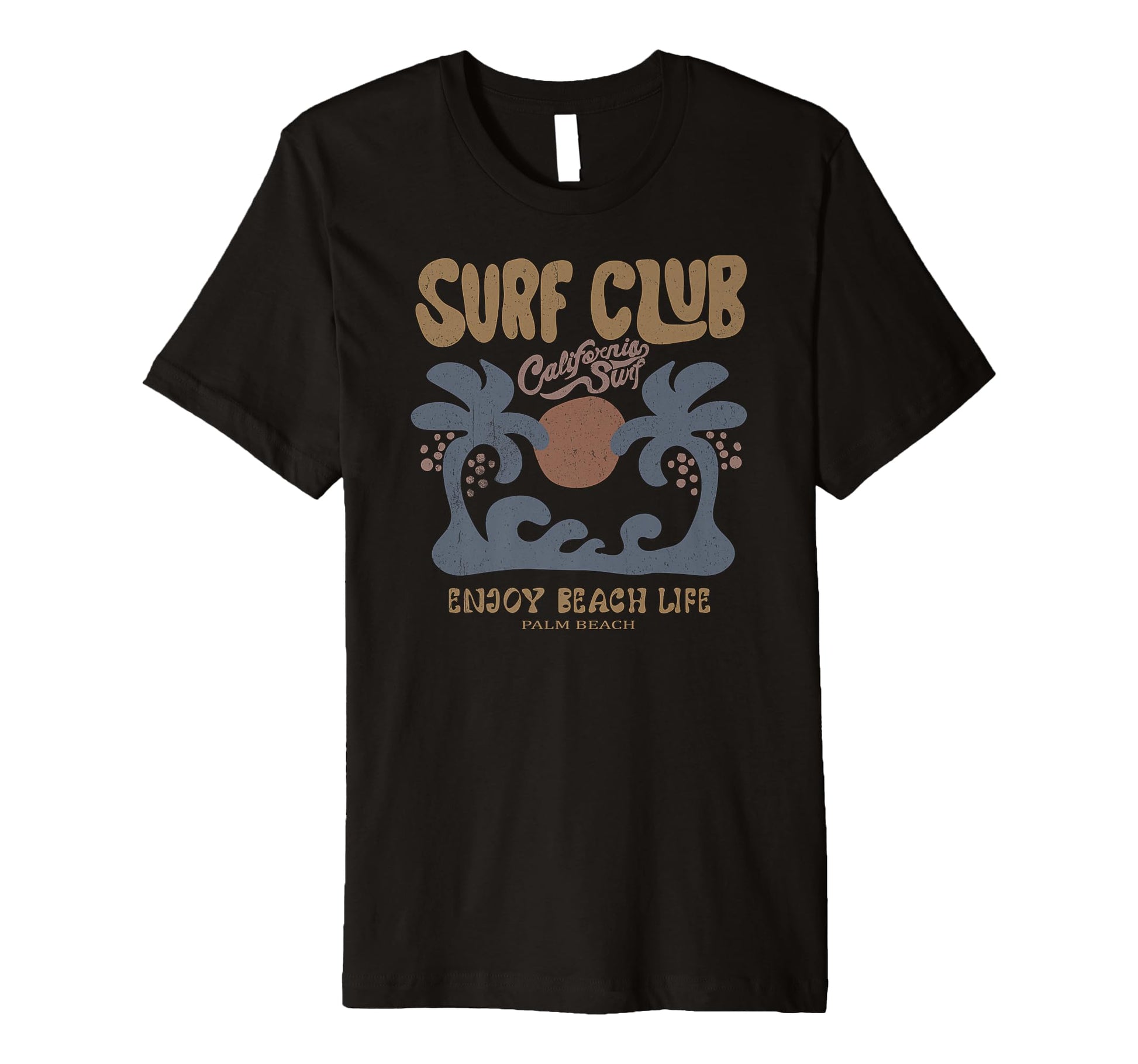 California Surf Club Beach Aesthetic T-Shirt - Custom Art Print Unisex - T-Shirt, Sweatshirt, Hoodie