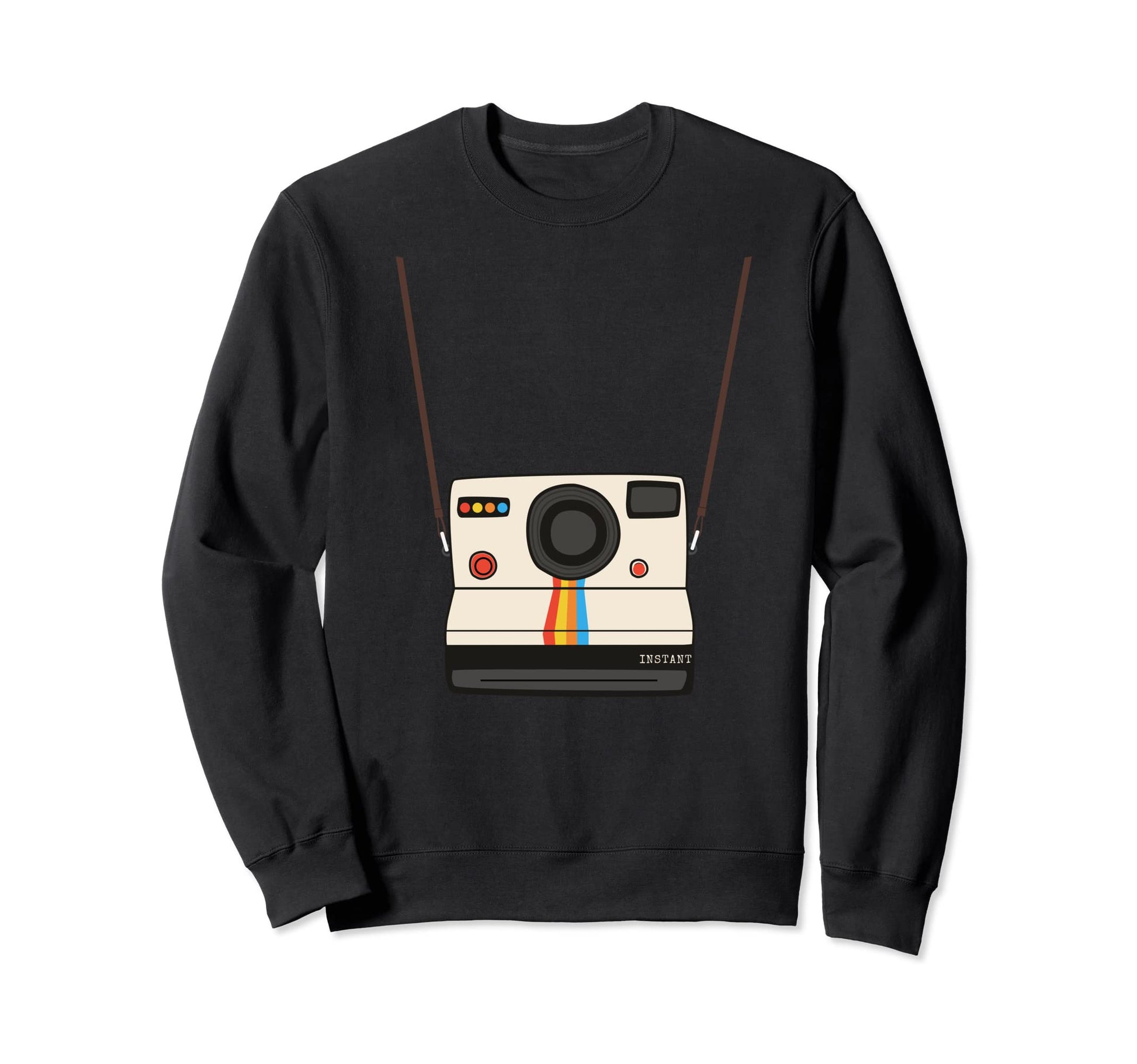 Instant Camera Neck Strap Funny Sweatshirt - Novelty Apparel Unisex - T-Shirt, Sweatshirt, Hoodie
