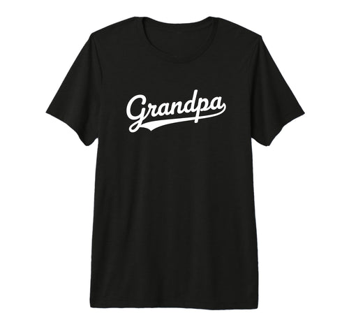 Grandpa Script Baseball Dad Family T-Shirt - Aesthetic Graphic Men Women - T-Shirt, Sweatshirt, Hoodie