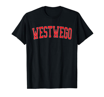 Westwego La Distressed Red Varsity T-Shirt - Minimalist Print Unisex - T-Shirt, Sweatshirt, Hoodie