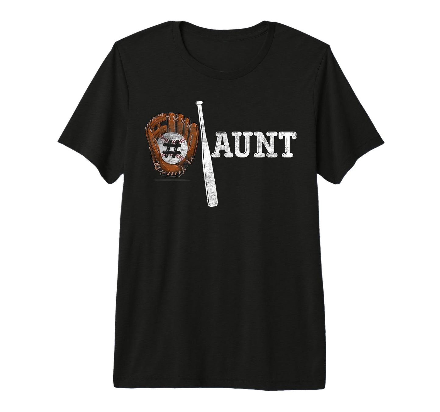 Number One Baseball Aunt Mothers T-Shirt - Aesthetic Graphic for Adults - T-Shirt, Sweatshirt, Hoodie