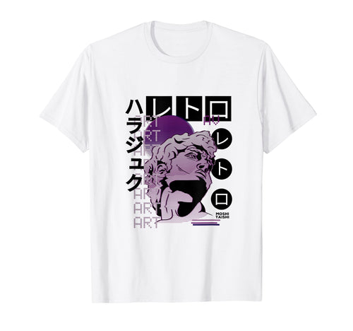 Vaporwave Statue Aesthetic Art T-Shirt - Fun Novelty Design for Adults - T-Shirt, Sweatshirt, Hoodie