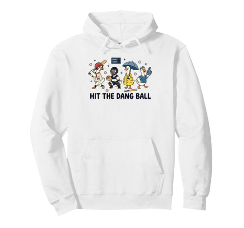 Baseball Season Game Day Silly Goose Hoodie - Novelty Apparel for Adults - T-Shirt, Sweatshirt, Hoodie