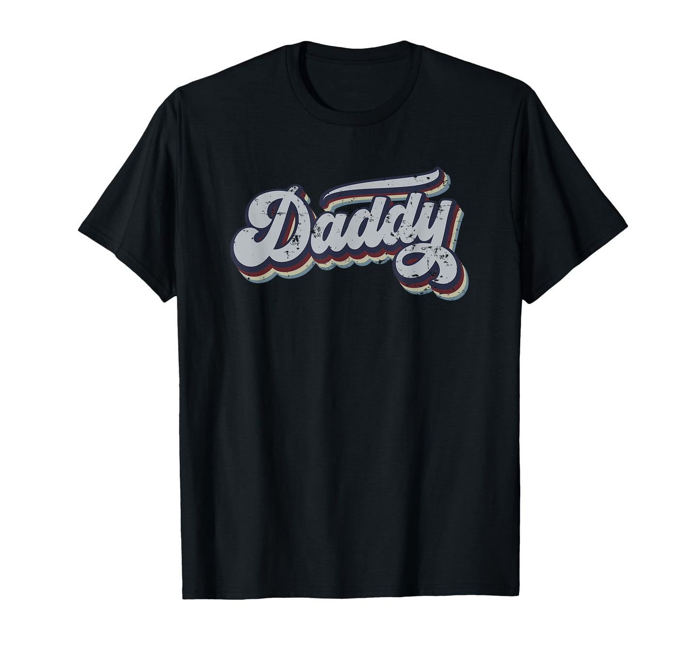 Daddy Distressed Rainbow Gift T-Shirt - Graphic Print for Adults - T-Shirt, Sweatshirt, Hoodie