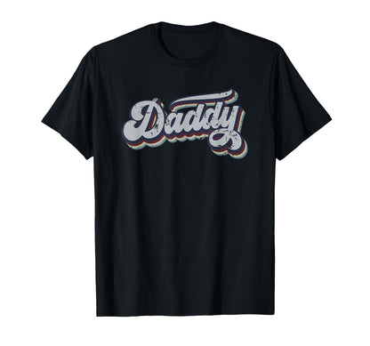 Daddy Distressed Rainbow Gift T-Shirt - Graphic Print for Adults - T-Shirt, Sweatshirt, Hoodie
