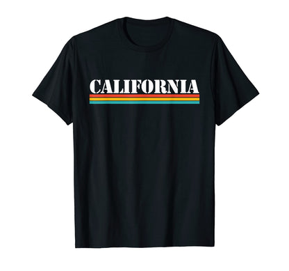 California Ca Stripes T-Shirt - Fun Novelty Design Unisex - T-Shirt, Sweatshirt, Hoodie