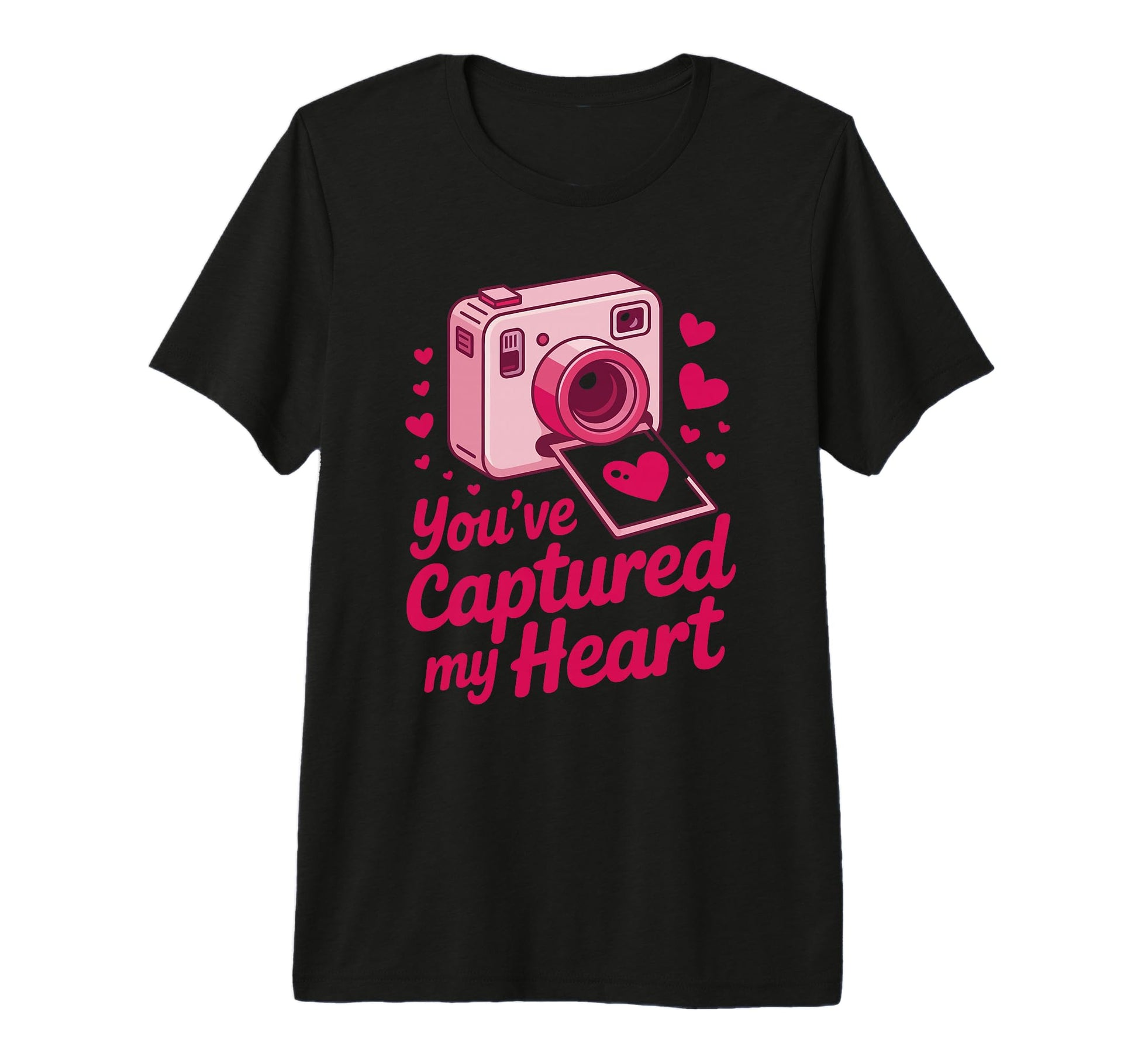 Youve Captured My Heart Camera T-Shirt - Aesthetic Graphic for Adults - T-Shirt, Sweatshirt, Hoodie
