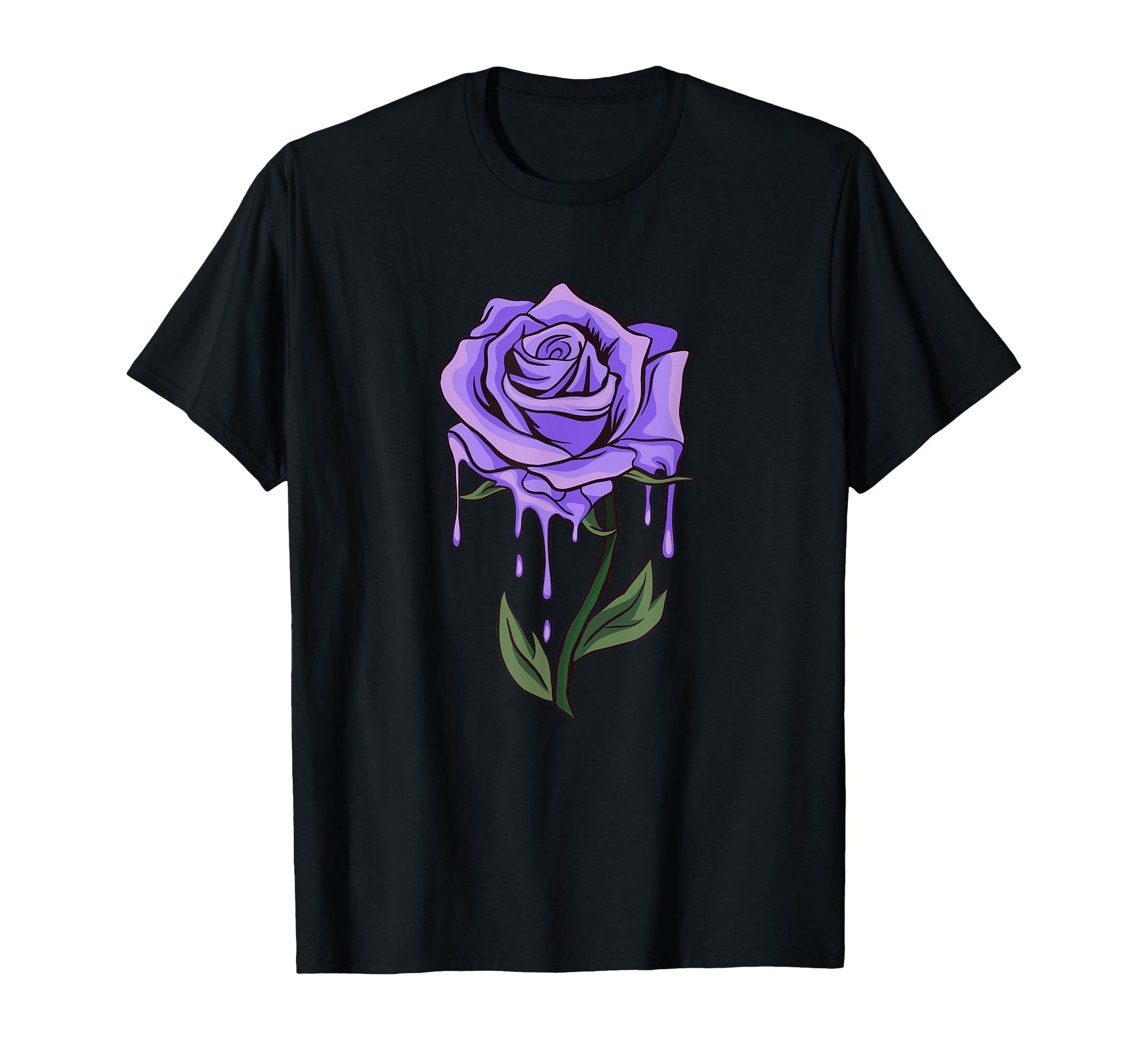 Purple Aesthetic Rose Soft Grunge T-Shirt - Trendy Graphic for Adults - T-Shirt, Sweatshirt, Hoodie