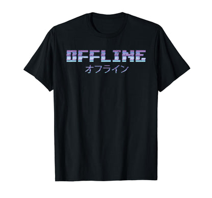 Offline Japanese Egirl Eboy Vaporwave T-Shirt - Fun Novelty Design Unisex - T-Shirt, Sweatshirt, Hoodie
