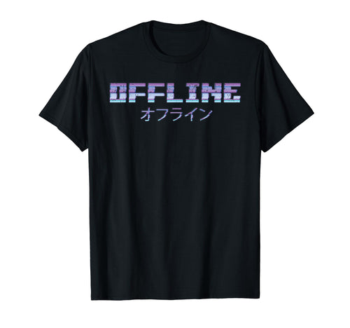 Offline Japanese Egirl Eboy Vaporwave T-Shirt - Fun Novelty Design Unisex - T-Shirt, Sweatshirt, Hoodie