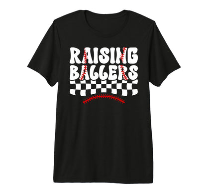 Raising Ballers Groovy Softball T-Shirt - Trendy Graphic Men Women - T-Shirt, Sweatshirt, Hoodie
