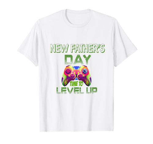 Level Up Fathers Day Video Gamer Dad T-Shirt - Unique Graphic for Adults - T-Shirt, Sweatshirt, Hoodie