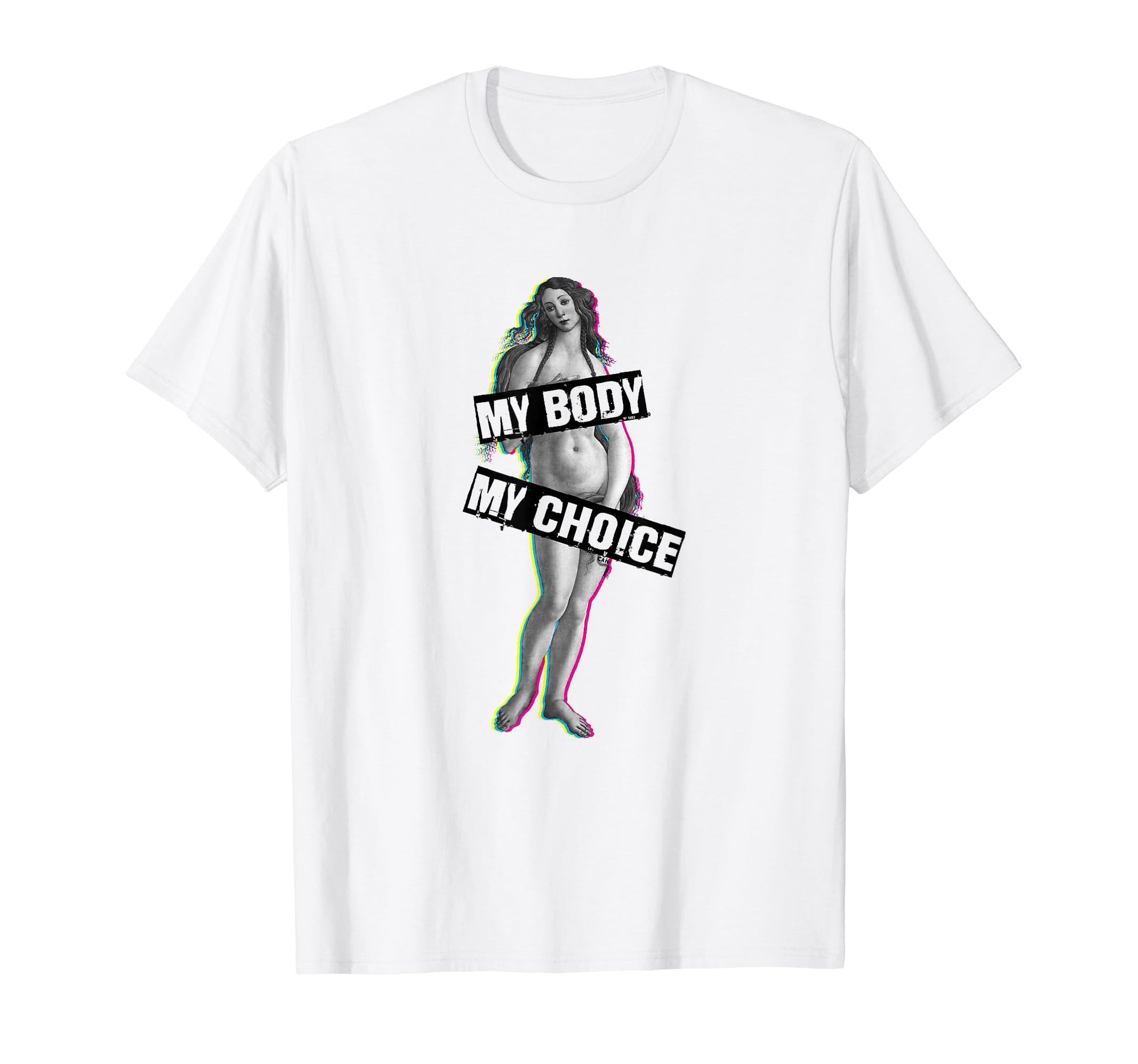 My Body My Choice Birth Venus Vaporwave T-Shirt - Graphic Print Unisex - T-Shirt, Sweatshirt, Hoodie