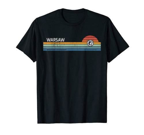 Warsaw Masovian Voivodship Poland Sunset T-Shirt - Custom Art Print Unisex - T-Shirt, Sweatshirt, Hoodie