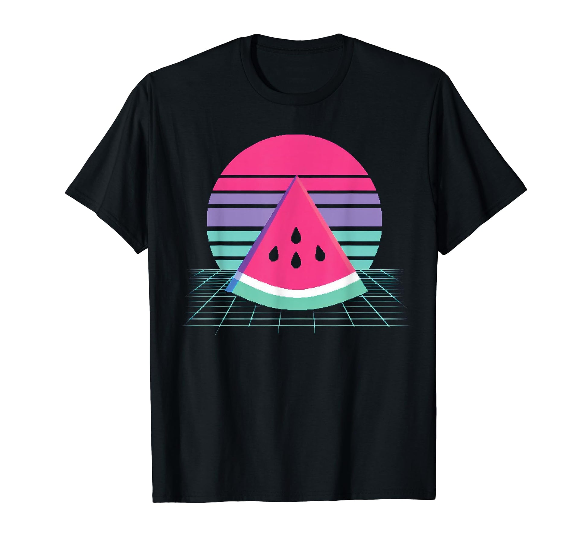 Watermelon Kawaii Vaporwave Aesthetic T-Shirt - Trendy Graphic for Adults - T-Shirt, Sweatshirt, Hoodie