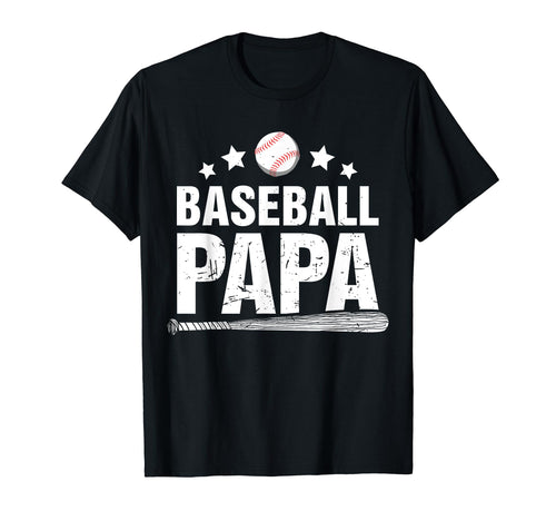 Baseball Papa Sports Parent Baseball T-Shirt - Minimalist Print for Adults - T-Shirt, Sweatshirt, Hoodie
