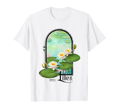 Lily Flower Japanese 80S 90S Vaporwave T-Shirt - Unique Graphic Men Women - T-Shirt, Sweatshirt, Hoodie
