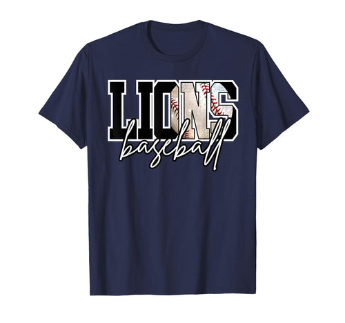Lions Mascot Baseball Mom Tball Lion T-Shirt - Custom Art Print Men Women - T-Shirt, Sweatshirt, Hoodie