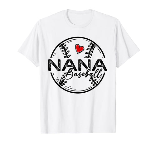 Baseball Nana Baseball Player Family T-Shirt - Aesthetic Graphic Men Women - T-Shirt, Sweatshirt, Hoodie