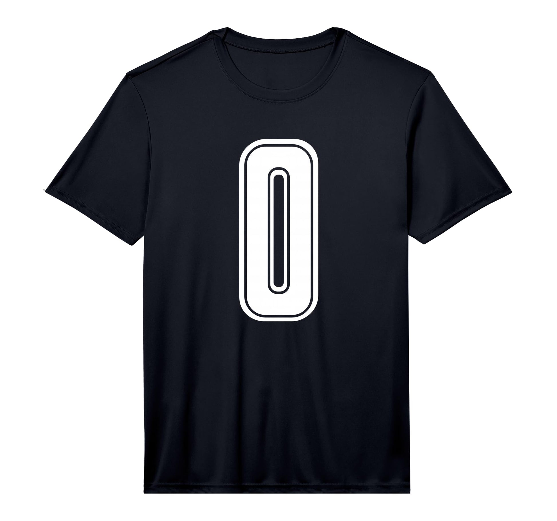 White Sport Team Number 0 T-Shirt - Casual Everyday Wear for Adults - T-Shirt, Sweatshirt, Hoodie