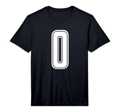 White Sport Team Number 0 T-Shirt - Casual Everyday Wear for Adults - T-Shirt, Sweatshirt, Hoodie