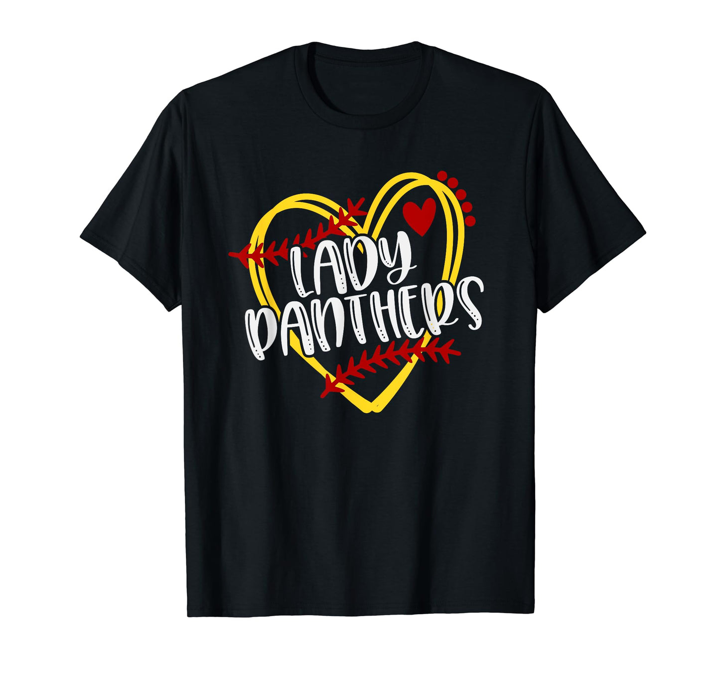 Softball Lady Panther School Sports Fan T-Shirt - Custom Art Print Unisex - T-Shirt, Sweatshirt, Hoodie