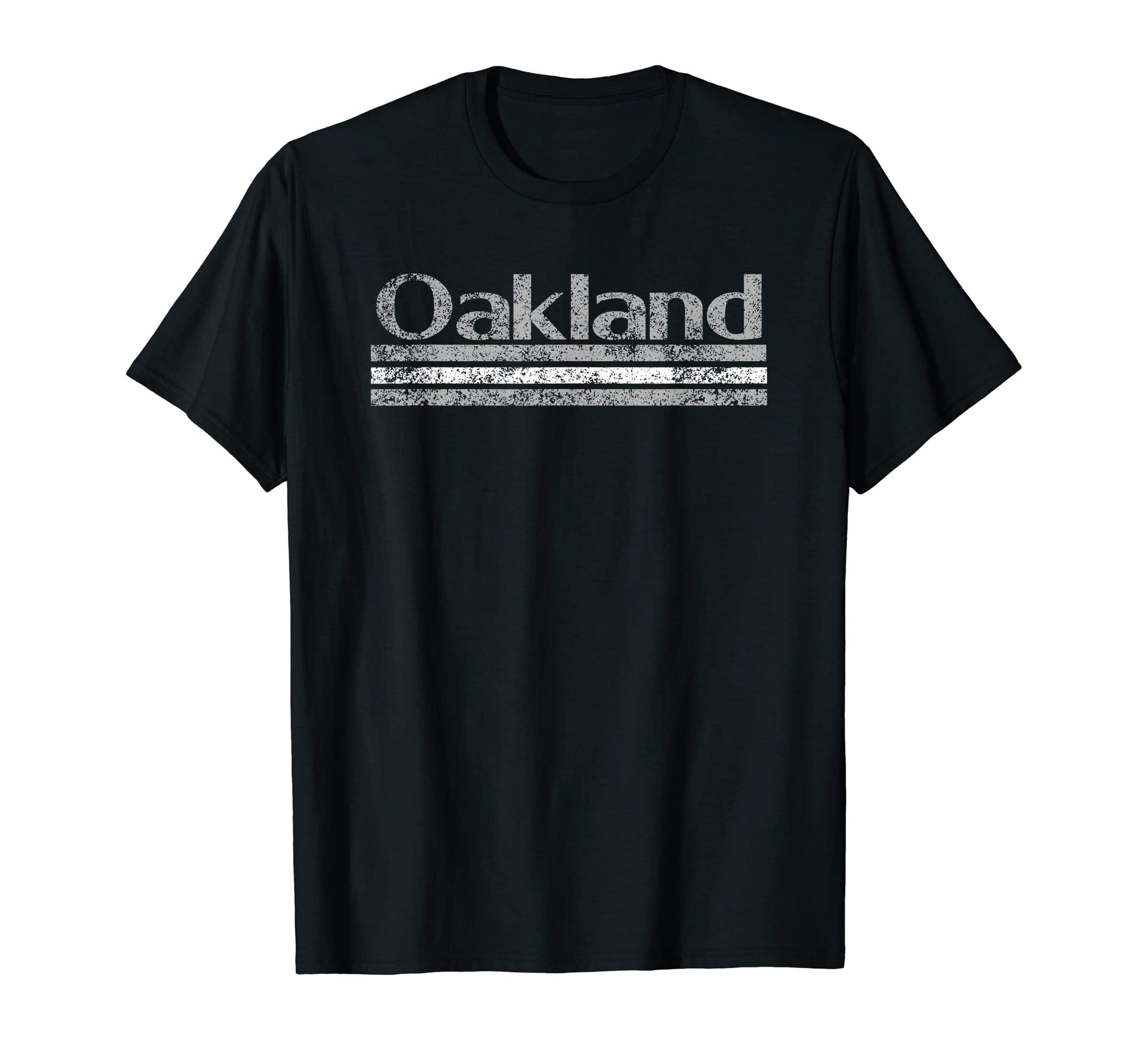 Oakland California Weathered Stripe T-Shirt - Trendy Graphic for Adults - T-Shirt, Sweatshirt, Hoodie