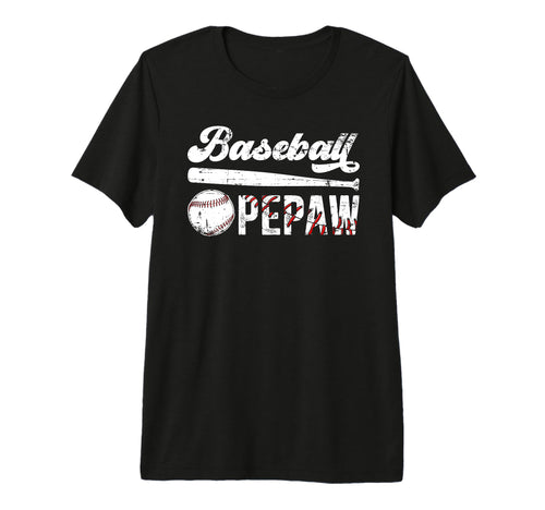 Mens Baseball Pepaw Grandpa Pepaw T-Shirt - Minimalist Print Unisex - T-Shirt, Sweatshirt, Hoodie