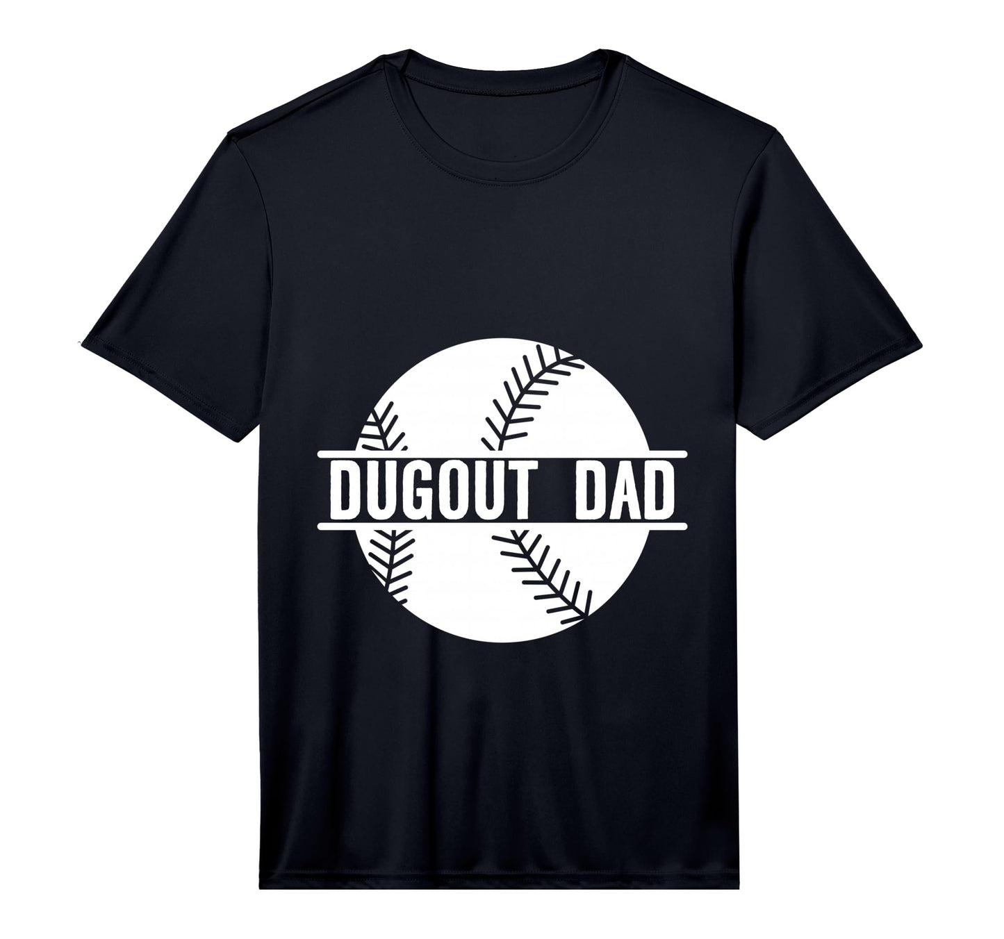 Dugout Dad Performance T-Shirt - Trendy Graphic Men Women - T-Shirt, Sweatshirt, Hoodie
