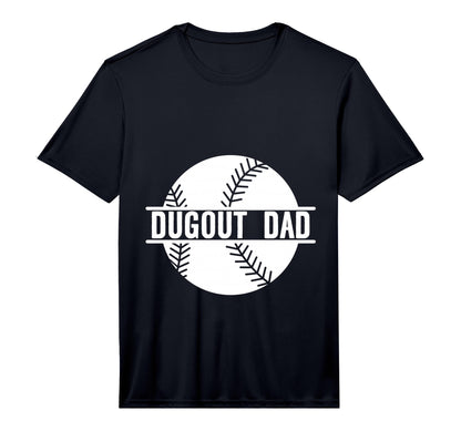 Dugout Dad Performance T-Shirt - Trendy Graphic Men Women - T-Shirt, Sweatshirt, Hoodie