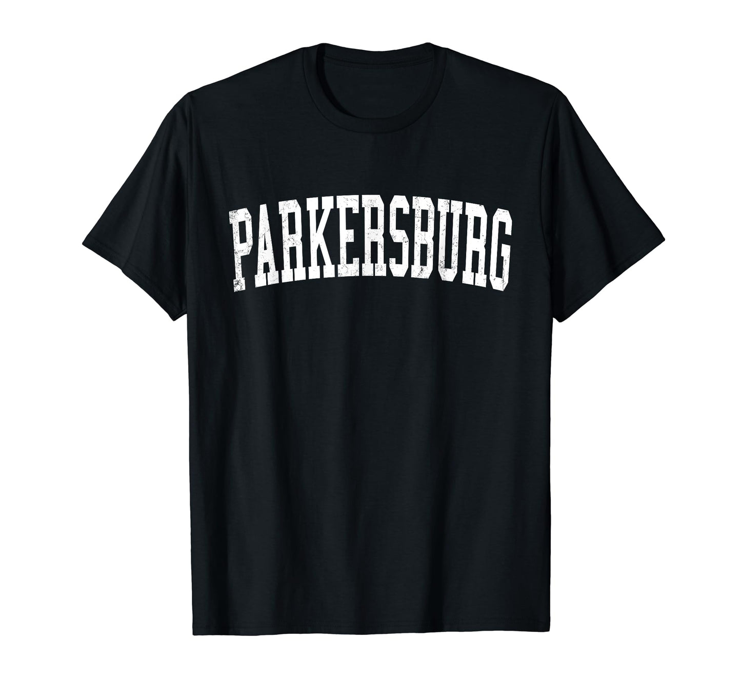 Parkersburg Wv Distressed White Varsity T-Shirt - Novelty Apparel Unisex - T-Shirt, Sweatshirt, Hoodie