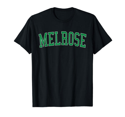 Melrose Ma Distressed Green Varsity T-Shirt - Minimalist Print Men Women - T-Shirt, Sweatshirt, Hoodie