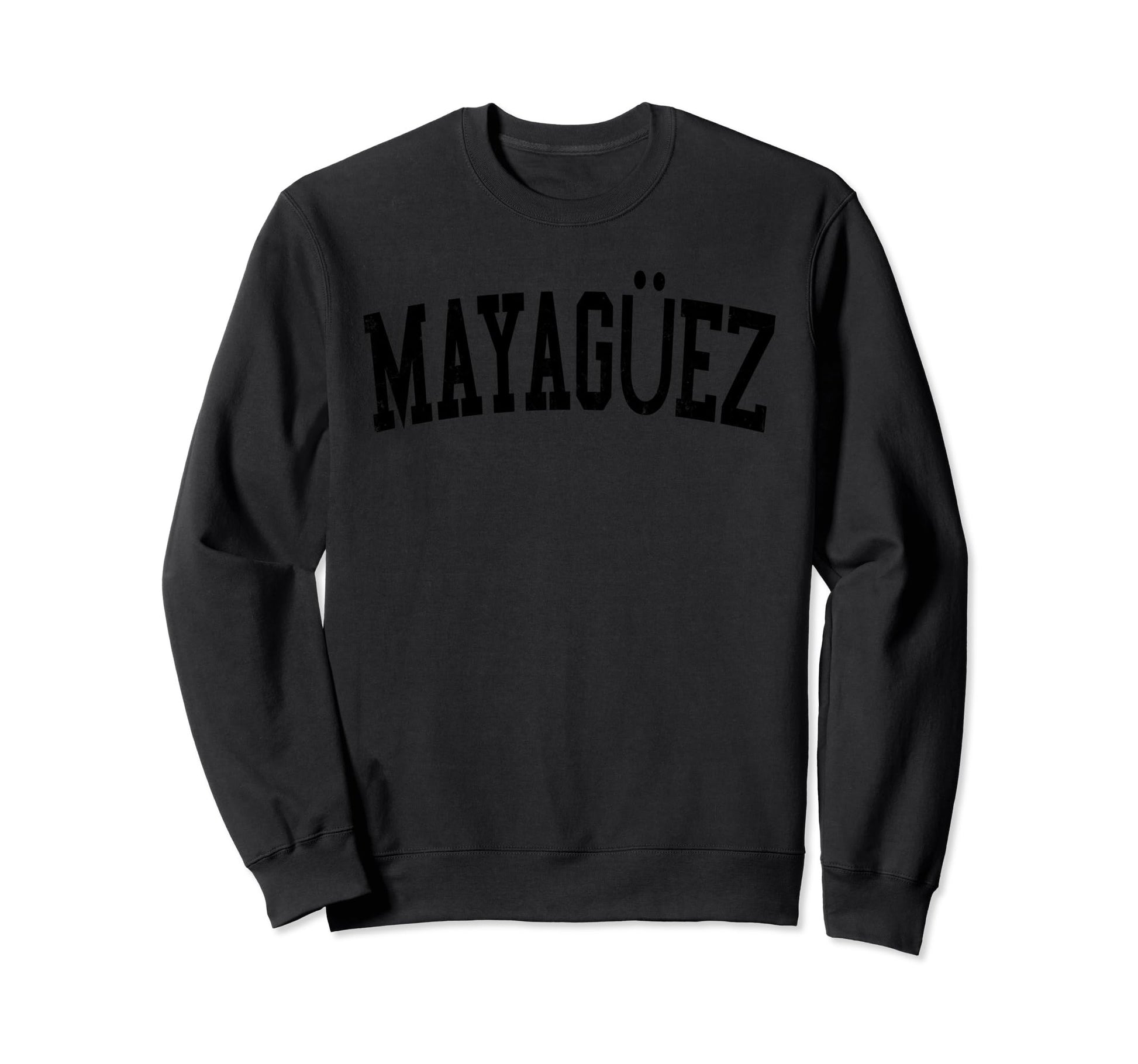 Mayag Ez Pr Distressed Black Sweatshirt - Fun Novelty Design Men Women - T-Shirt, Sweatshirt, Hoodie