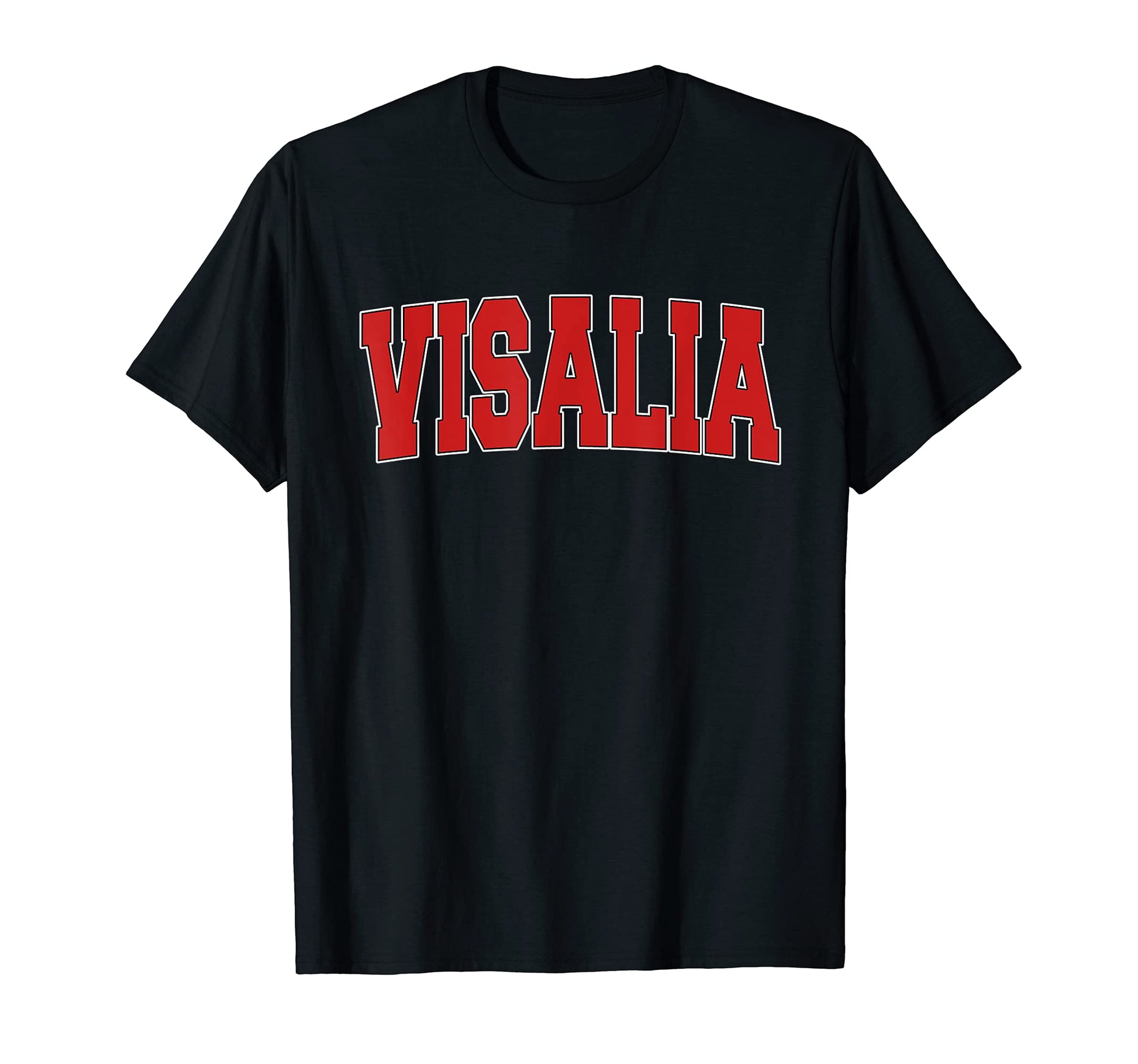 Visalia Ca California Varsity Usa T-Shirt - Minimalist Print Men Women - T-Shirt, Sweatshirt, Hoodie
