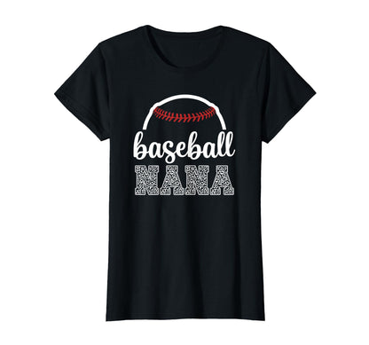 Baseball Nana Gift Baseball Game Day T-Shirt - Custom Art Print for Adults - T-Shirt, Sweatshirt, Hoodie